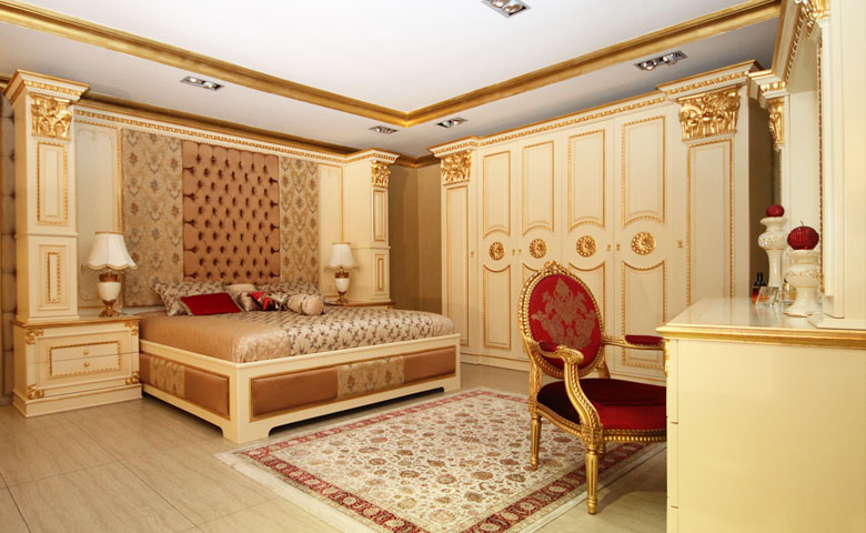 klasik yatak odası dekoru