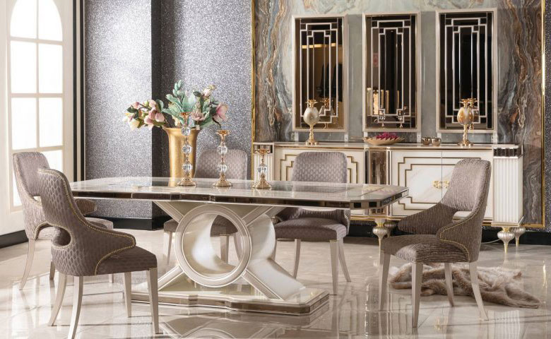 Beta Safir Art Deco Dining Room Set, Art Deco Dining Room Images
